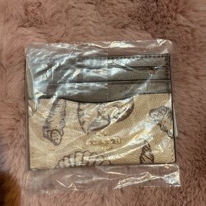 Coach Floral Print Card Holder